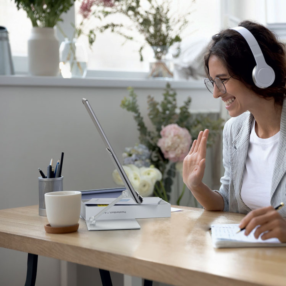 DURABLE OFFICE PRODUCTS CORP. 894023 Adjustable Tablet Stand, Silver