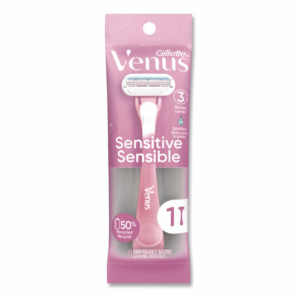 PROCTER & GAMBLE Gillette® 64906 Venus Sensitive Sensible Razors, 3 Blades, 36/Carton