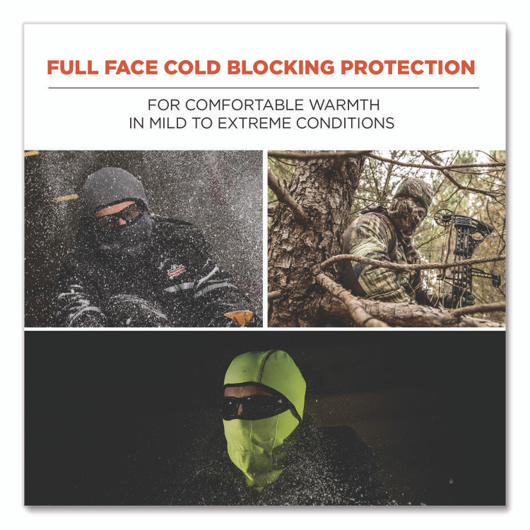 TENACIOUS HOLDINGS, INC. ergodyne® 16835 N-Ferno 6823 Hinged Balaclava Face Mask, Fleece, One Size Fits Most, Gray