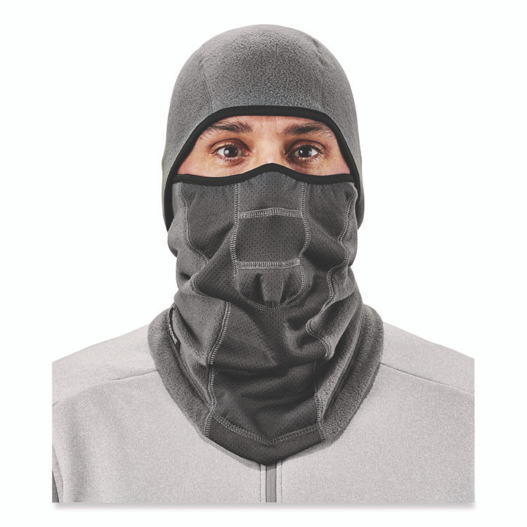 TENACIOUS HOLDINGS, INC. ergodyne® 16835 N-Ferno 6823 Hinged Balaclava Face Mask, Fleece, One Size Fits Most, Gray