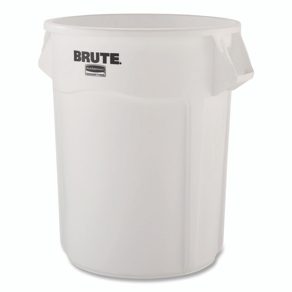RUBBERMAID COMMERCIAL PROD. 1779740EA Brute Container, 44 gal, Plastic, White