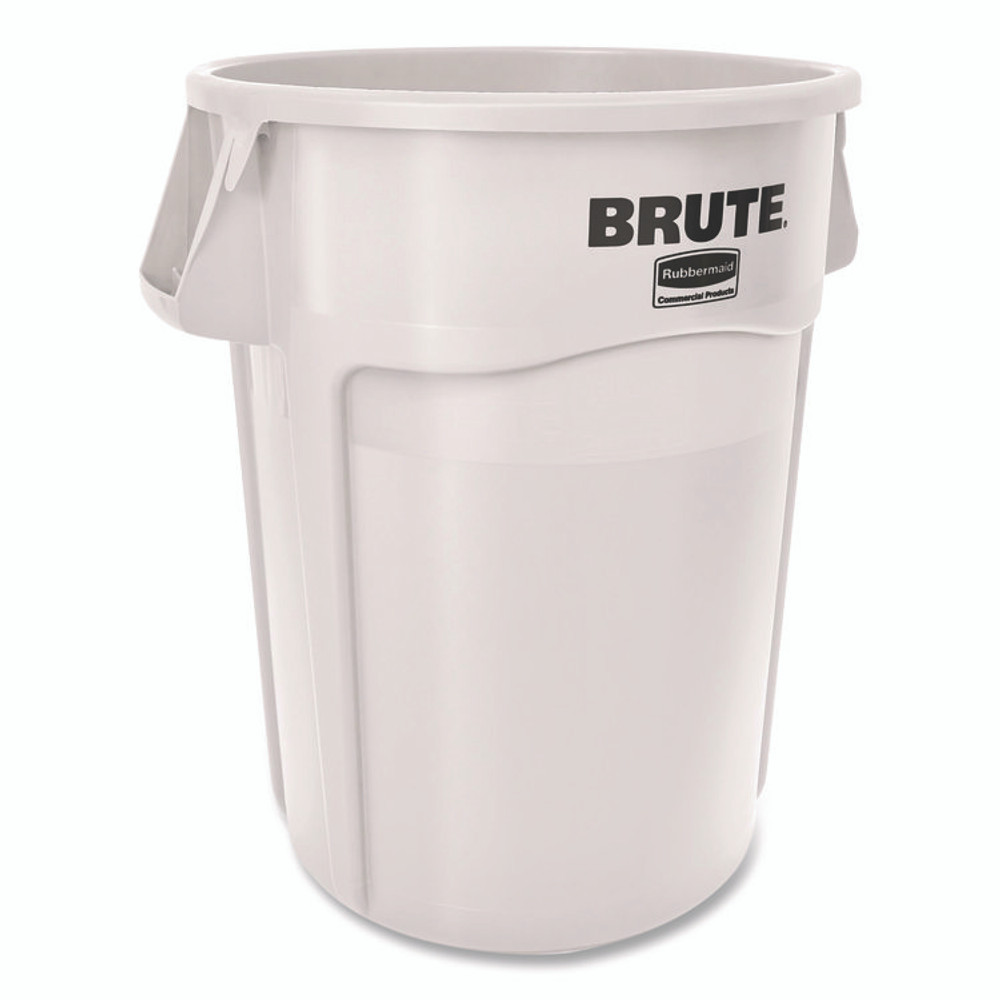 RUBBERMAID COMMERCIAL PROD. 1779740EA Brute Container, 44 gal, Plastic, White