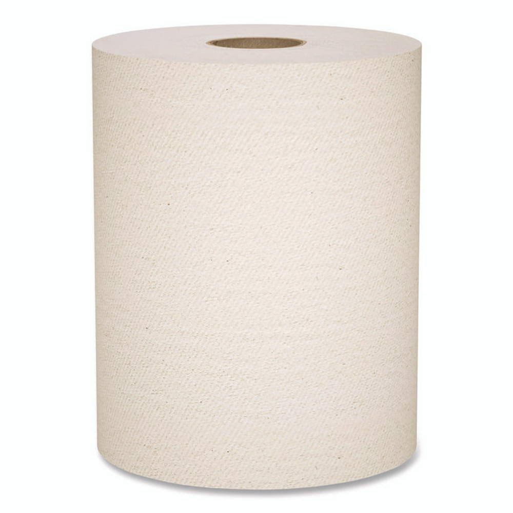 KIMBERLY-CLARK PROFESSIONAL Scott® 56758 Essential 100% Recycled Fiber Hard Roll Towel, 1-Ply, 8" x 800 ft, 1.5" Core, Brown, 6 Rolls/Carton