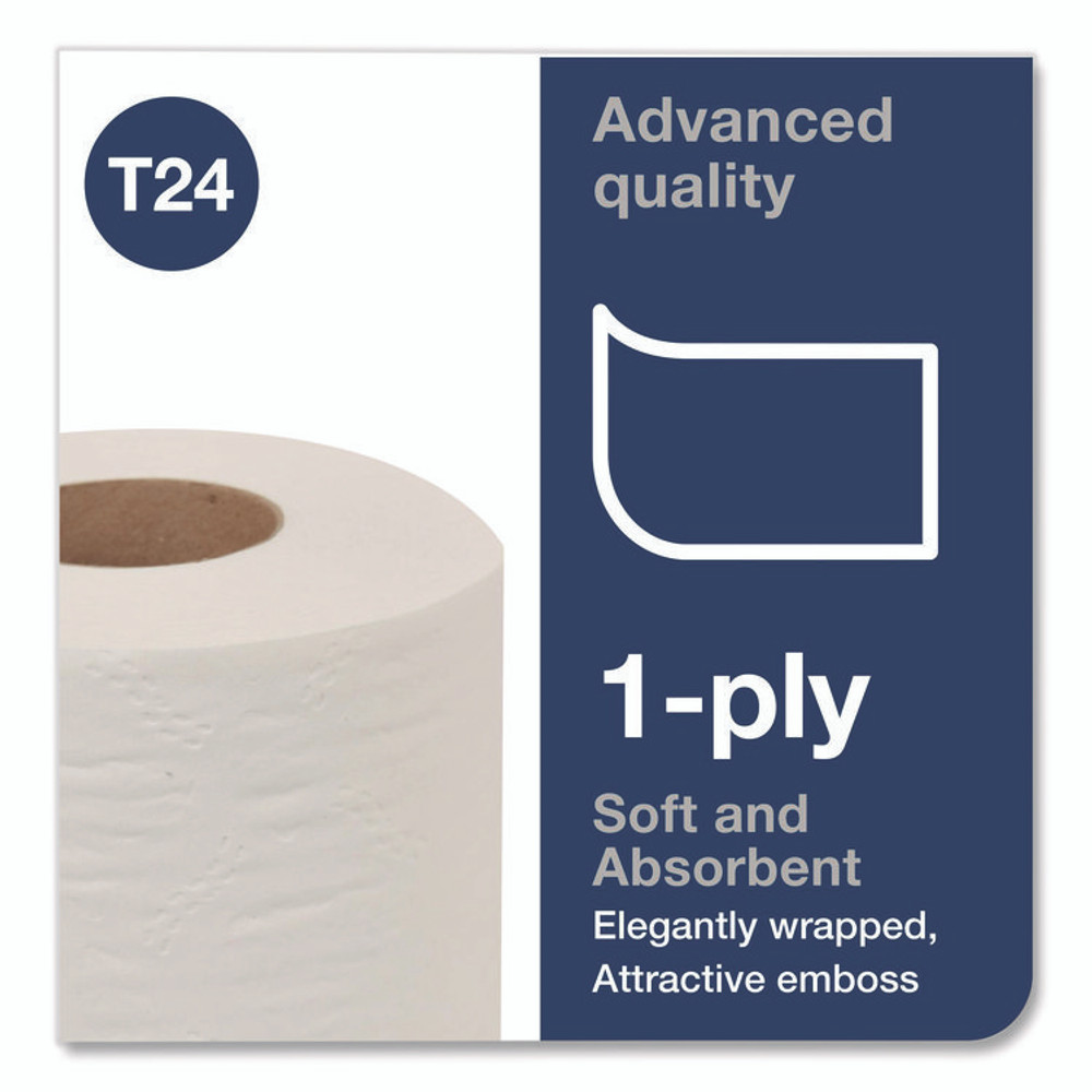 SCA TISSUE Tork® 1102910 Advanced High-Capacity Bath Tissue, Septic Safe, One-Ply, White, 2,000 Sheets/Roll, 36 Rolls/Carton