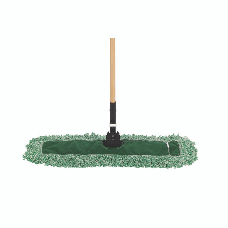 RUBBERMAID COMMERCIAL PROD. J857 GRECT Microfiber Looped-End Dust Mop Heads, 48 x 5, Green, 12/Carton