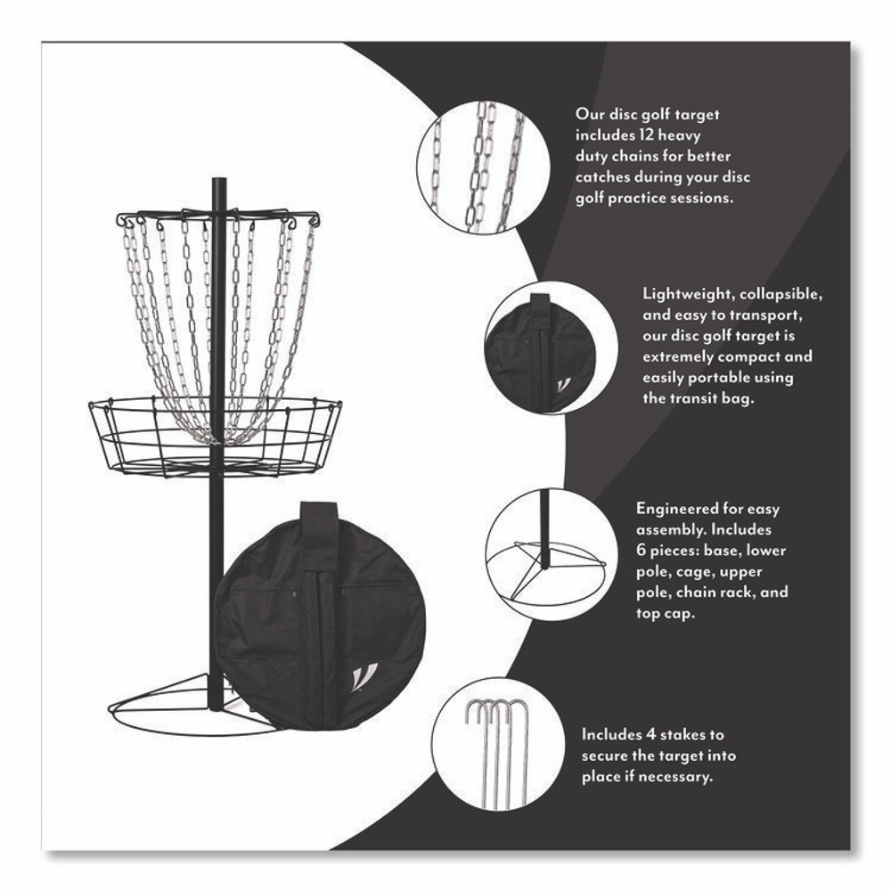 CHAGRINOVATIONS VORTExX VX68230 Disc Golf Target, 52.8" x 26" Diameter