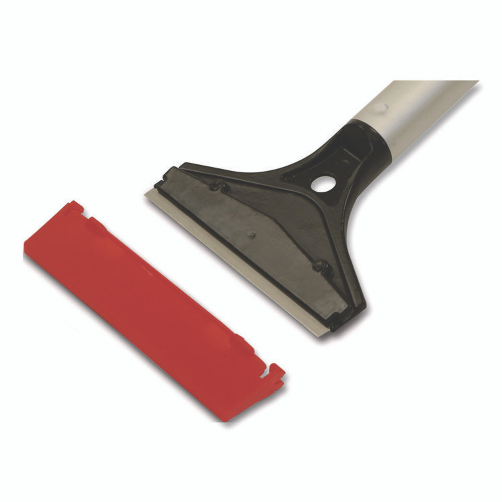 NEXSTEP COMMERCIAL PRODUCTS 96552 MaxiPlus Window and Floor Scraper, 4" Blade Width, 48" Handle Length