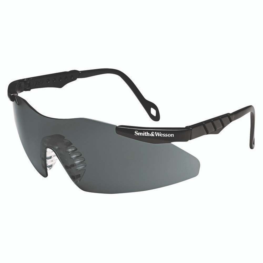 SMITH AND WESSON & 19823 Magnum 3G Safety Eyewear, Black Frame, Smoke Lens