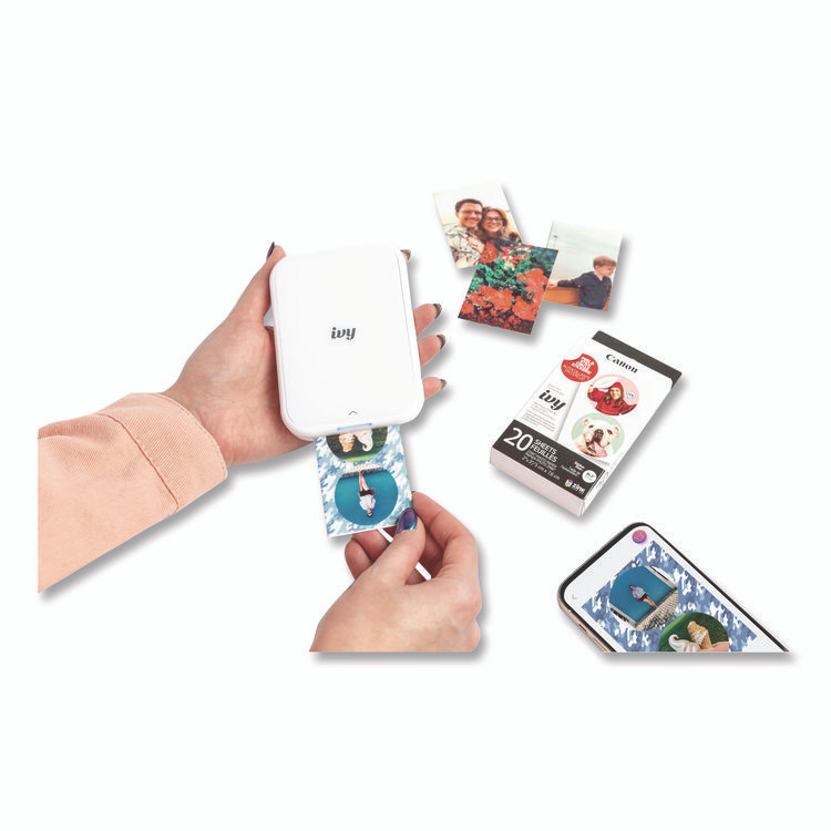 INNOVERA Canon® 5452C018 IVY 2 Wireless Photo Printer, White