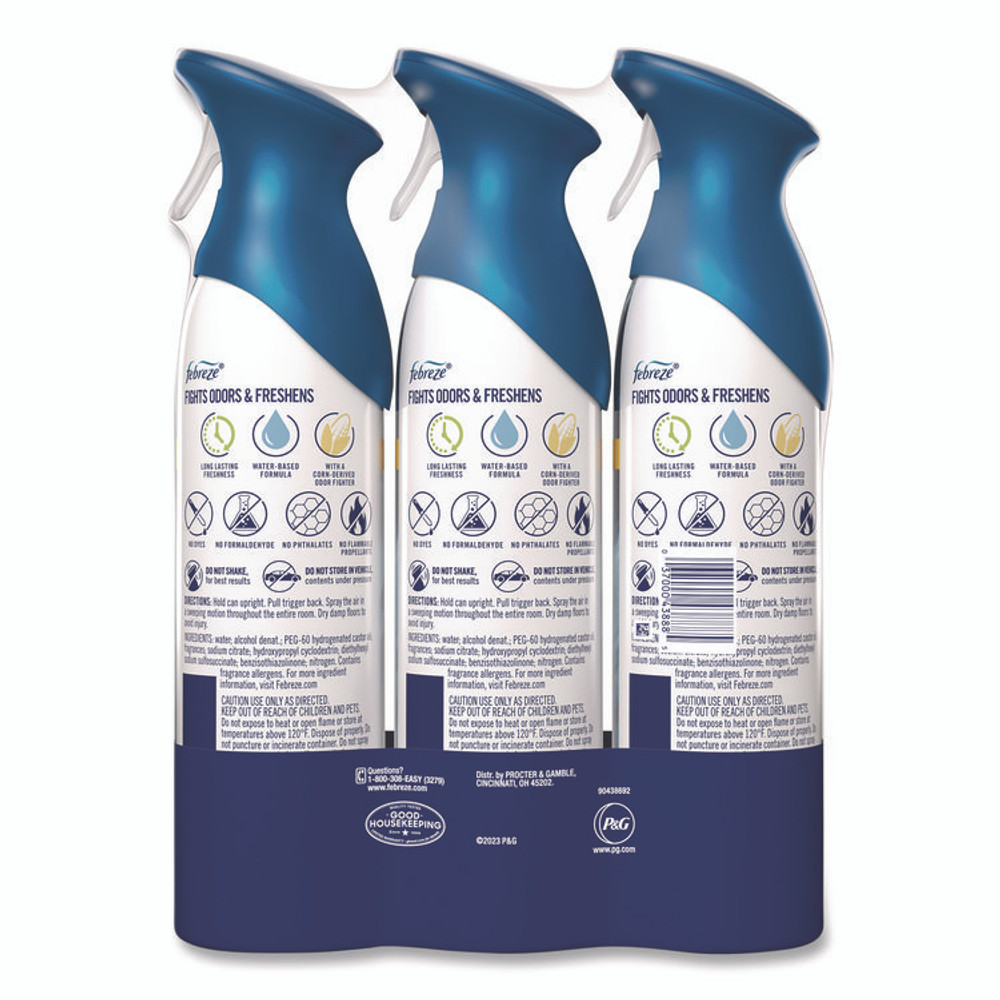 PROCTER & GAMBLE Febreze® 43888 AIR, Ocean, 8.8 oz Aerosol Spray, 3/Pack