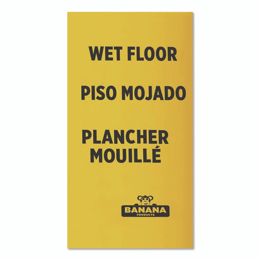 NEXSTEP COMMERCIAL PRODUCTS 6948 Banana Safety Sign, 13 x 12 x 24, Yellow/Black