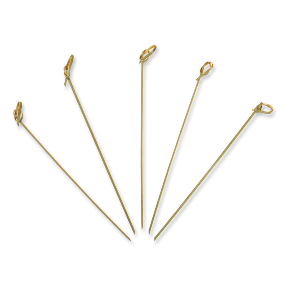 AMERCAREROYAL R802 Knotted Bamboo Pick, Paper, 7", Natural, 100/Box, 10 Boxes/Carton