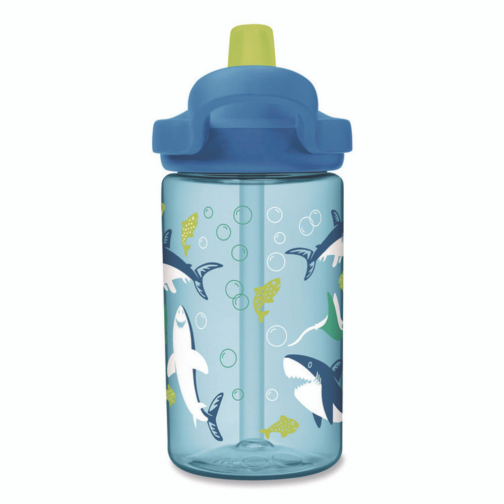 CAMELBAK 2472402041 Eddy + Kids Water Bottle, Sharks and Rays Design, 14 oz, Multicolor