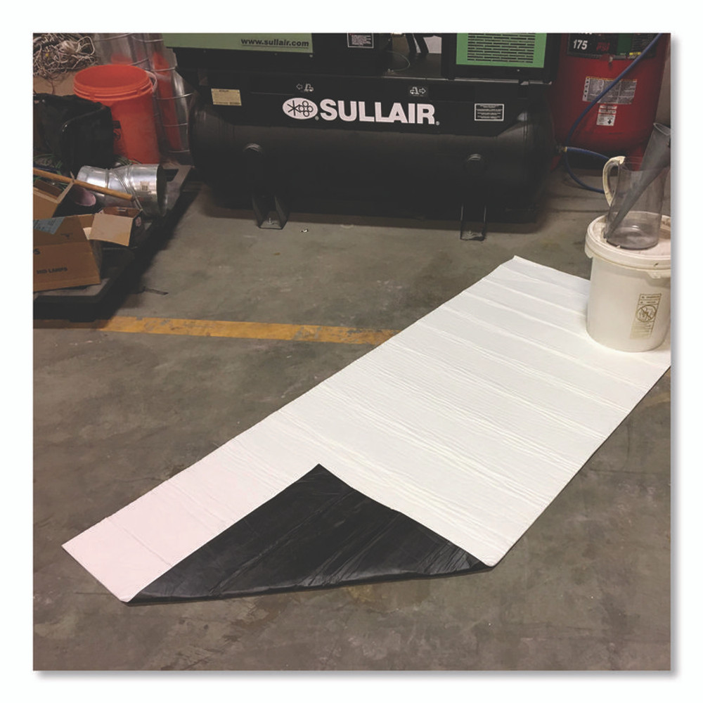 ABSORBENT SPECIALTY PRODUCTS Quick Dam MFPHC32781 Mighty Mat Floor Pads, 20X Its Weight, 32" x 78"
