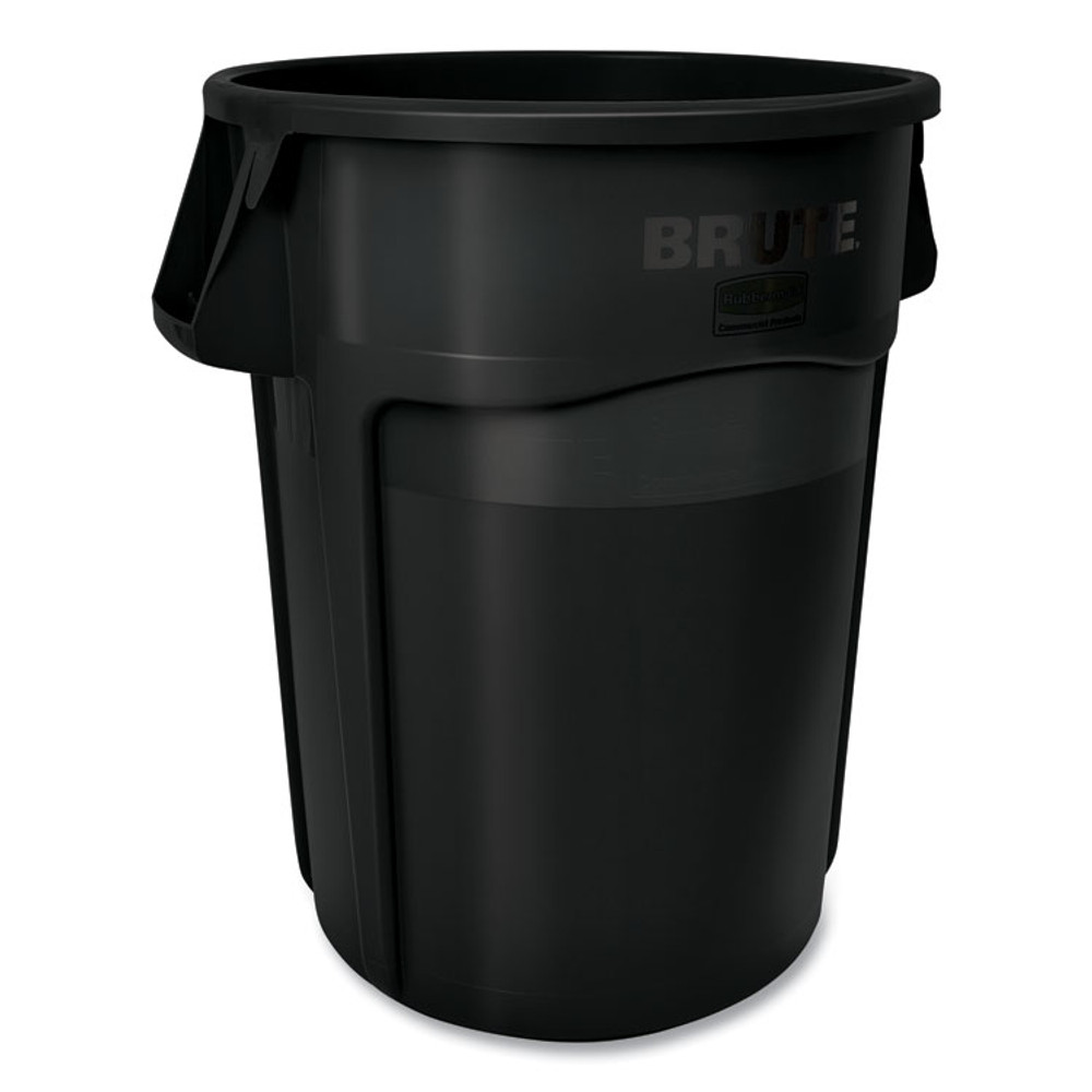 RUBBERMAID COMMERCIAL PROD. 17797393 Brute Container, 55 gal, Resin, Black, 3/Carton