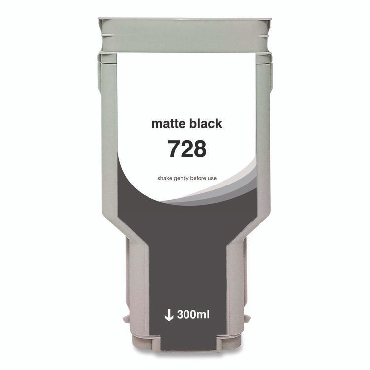 CLOVER IMAGING GROUP WH728MB Compatible Matte Black Ink, Replacement for 728 (F9J68A), 300 mL