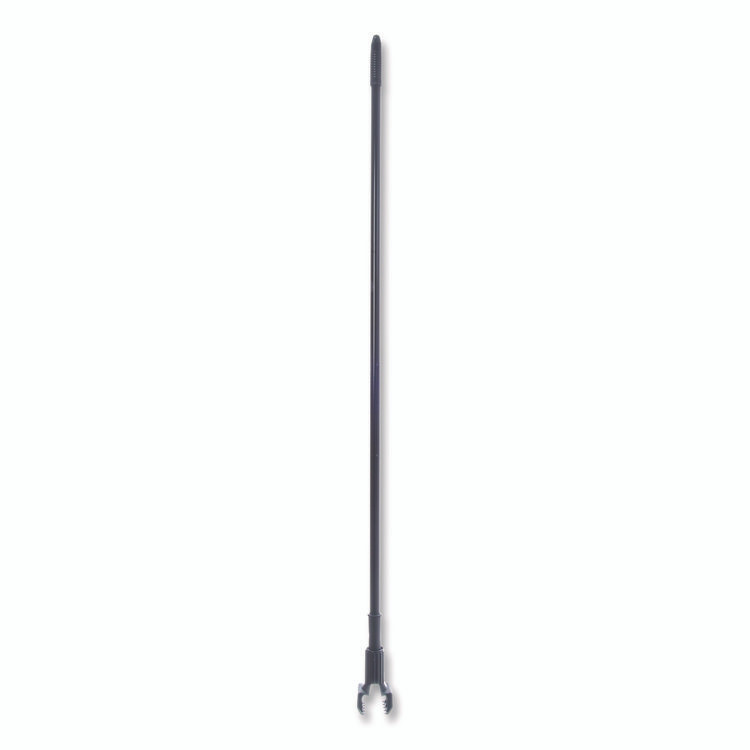 CFS BRANDS Carlisle 3697000 Vinyl Coated Jaw Style Metal Mop Handle, 1" dia x 60", Black