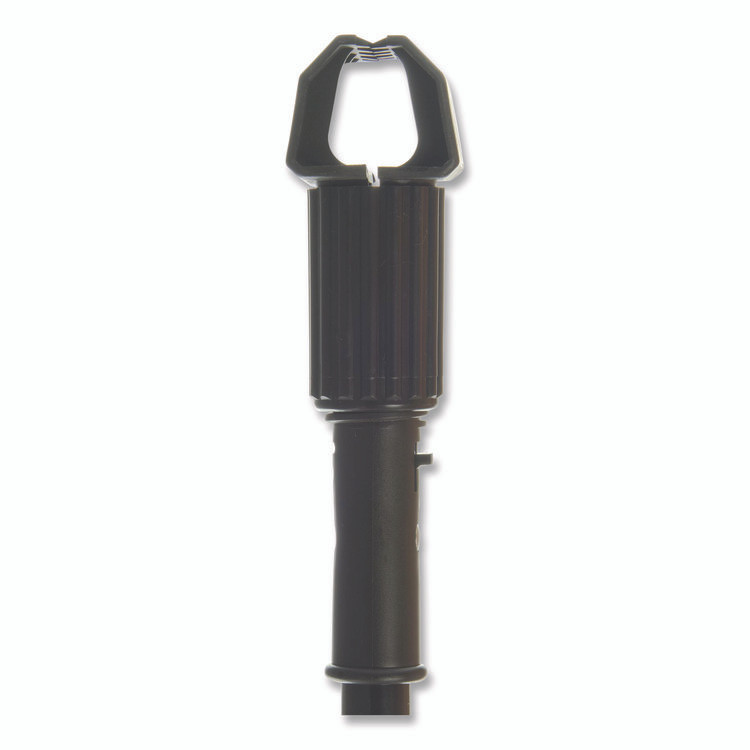 CFS BRANDS Carlisle 3697000 Vinyl Coated Jaw Style Metal Mop Handle, 1" dia x 60", Black