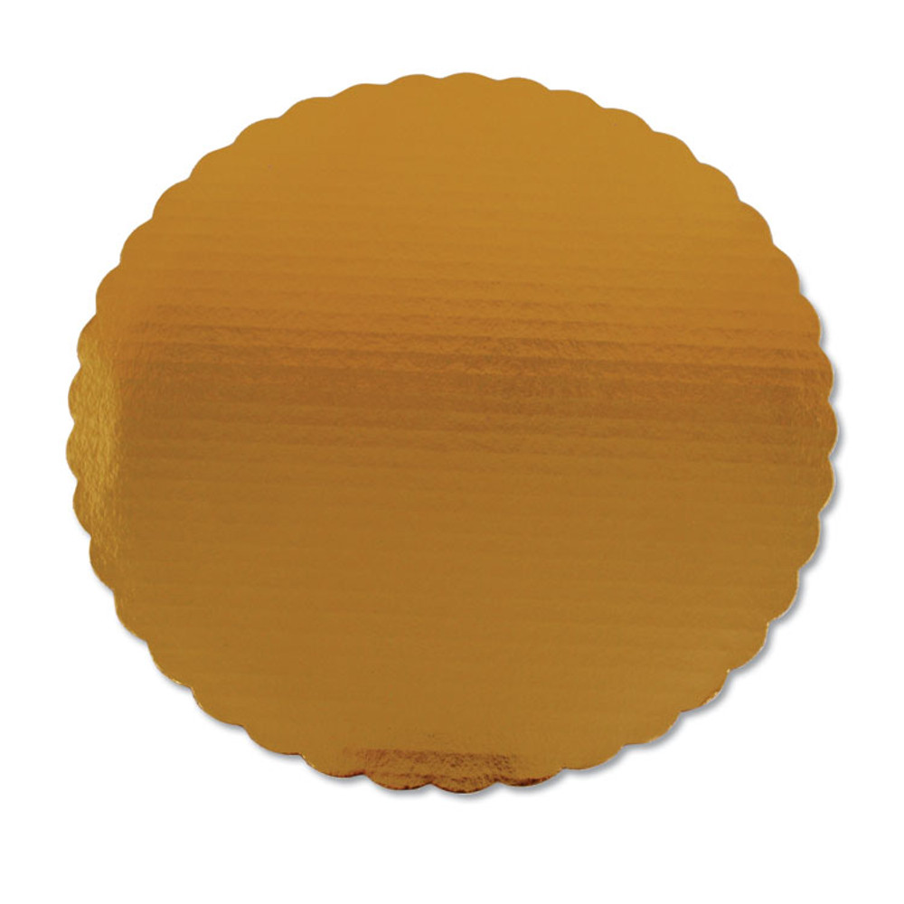 SOUTHERN CHAMPION TRAY SCT® 1630 Gold Cake Circles, Double Wall Construction, 14" Diameter, Gold, Paper, 50/Carton