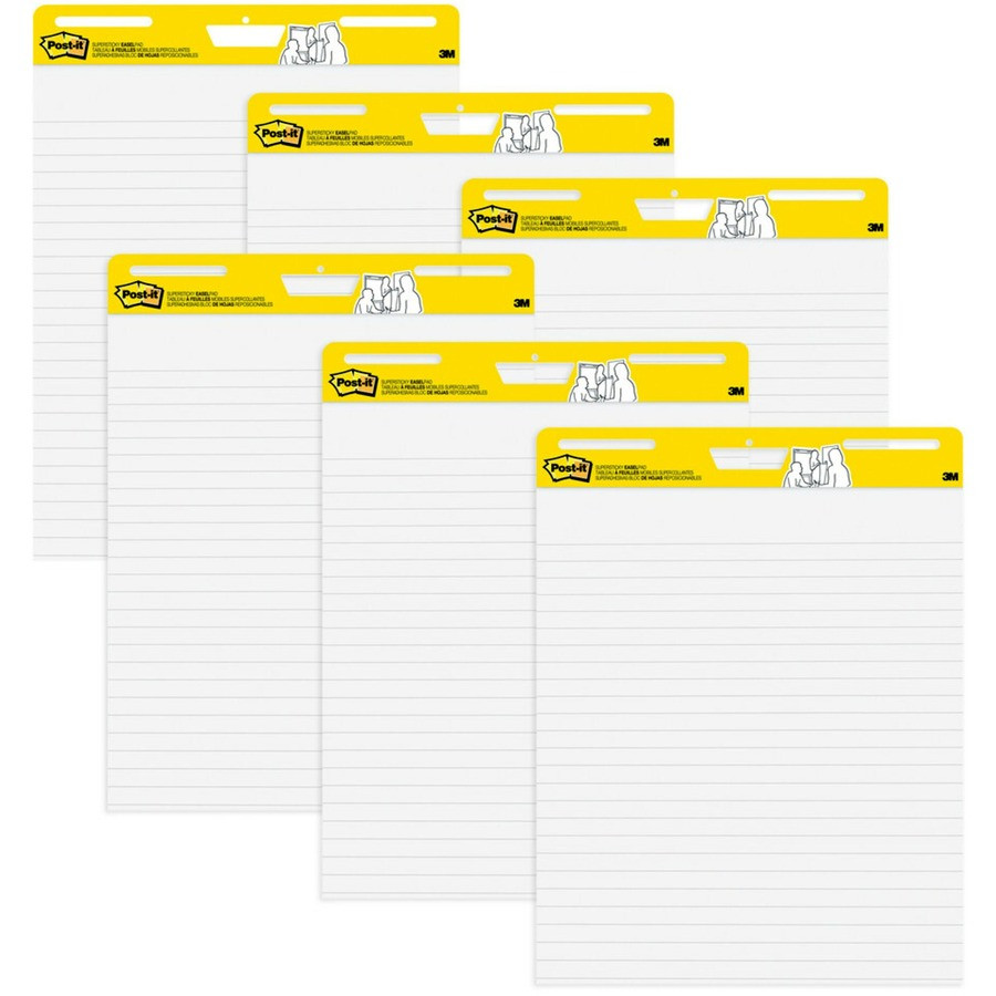 3M Post-it&reg; 561WLVAD6PK Post-it&reg; Easel Pad