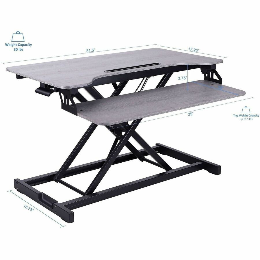 Rocelco, Inc Rocelco RVADRG Rocelco Desk Riser & Converter