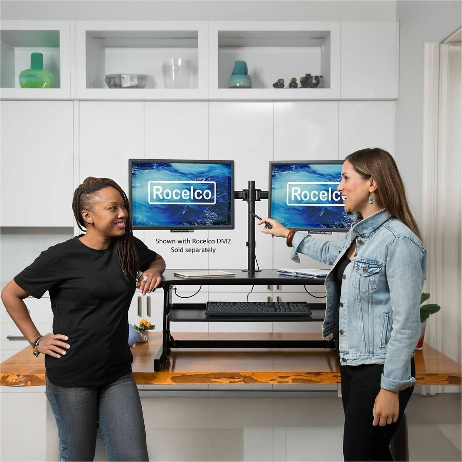 Rocelco, Inc Rocelco RDADRB Rocelco DADR 37.4" Deluxe Adjustable Desk Riser