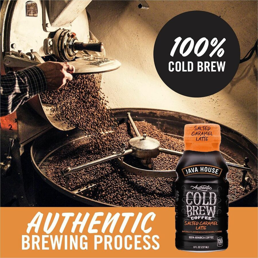 Heartland Food Products Group Java House FA10L040 Java House Bottle Authentic Cold Brew Salted Caramel Latte