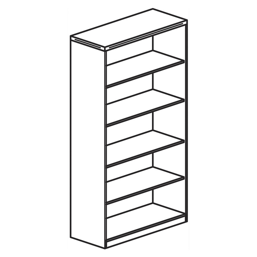 Safco Products Safco AB5S36LDC Safco Aberdeen Series 5-Shelf, Bookcase