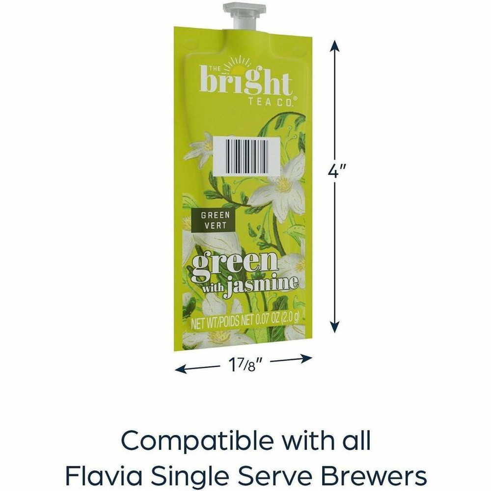 Lavazza North America The Bright Tea Co. 48723 The Bright Tea Co. Green Tea with Jasmine Green Tea Freshpack