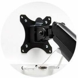 ACCO Brands Corporation Kensington 59601 Kensington SmartFit Mounting Arm for Monitor, Flat Panel Display, Curved Screen Display - Black