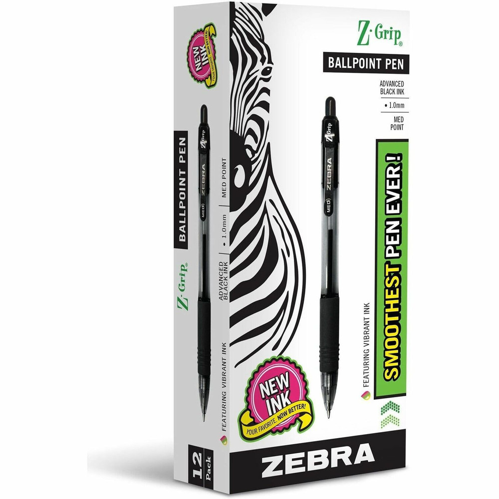 Zebra Pen Corporation Zebra 22210 Zebra Z-Grip Retractable Ballpoint Pens