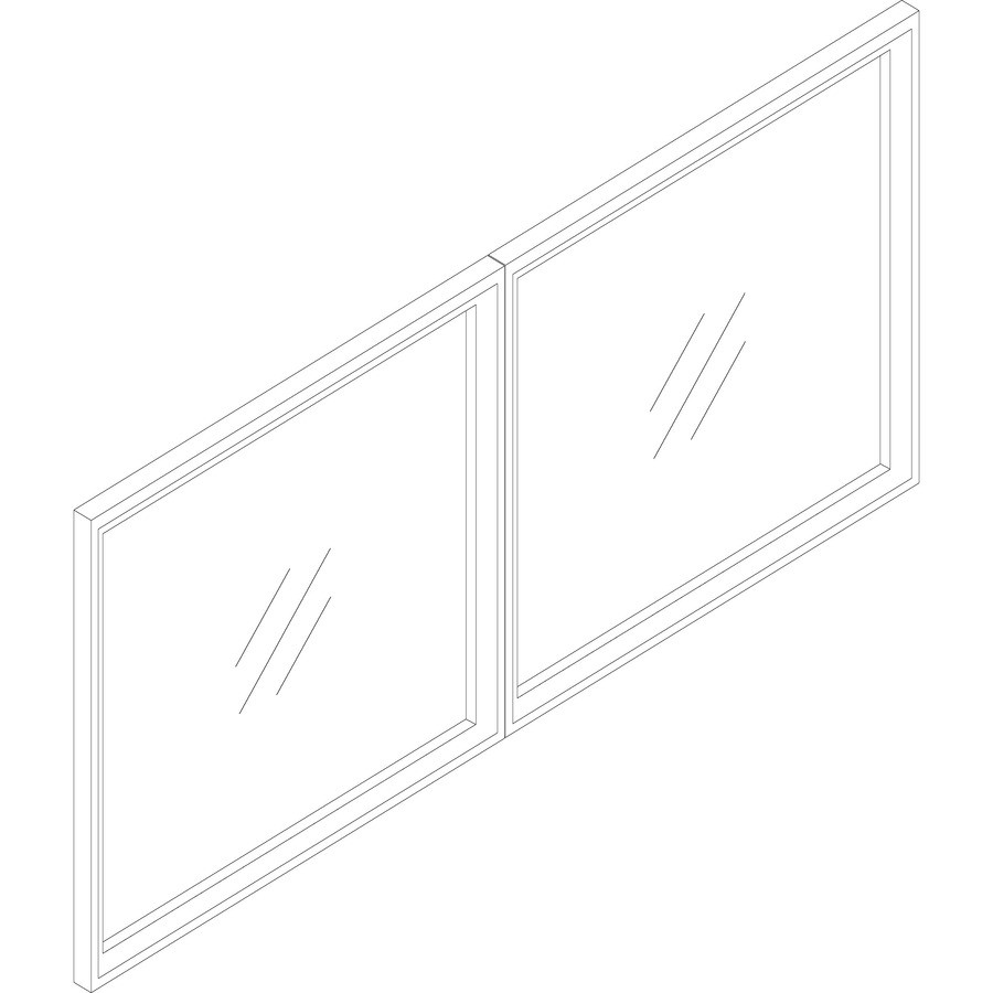 Lorell 59575 Lorell Essentials Series Wall-Mount Hutch Door Kit