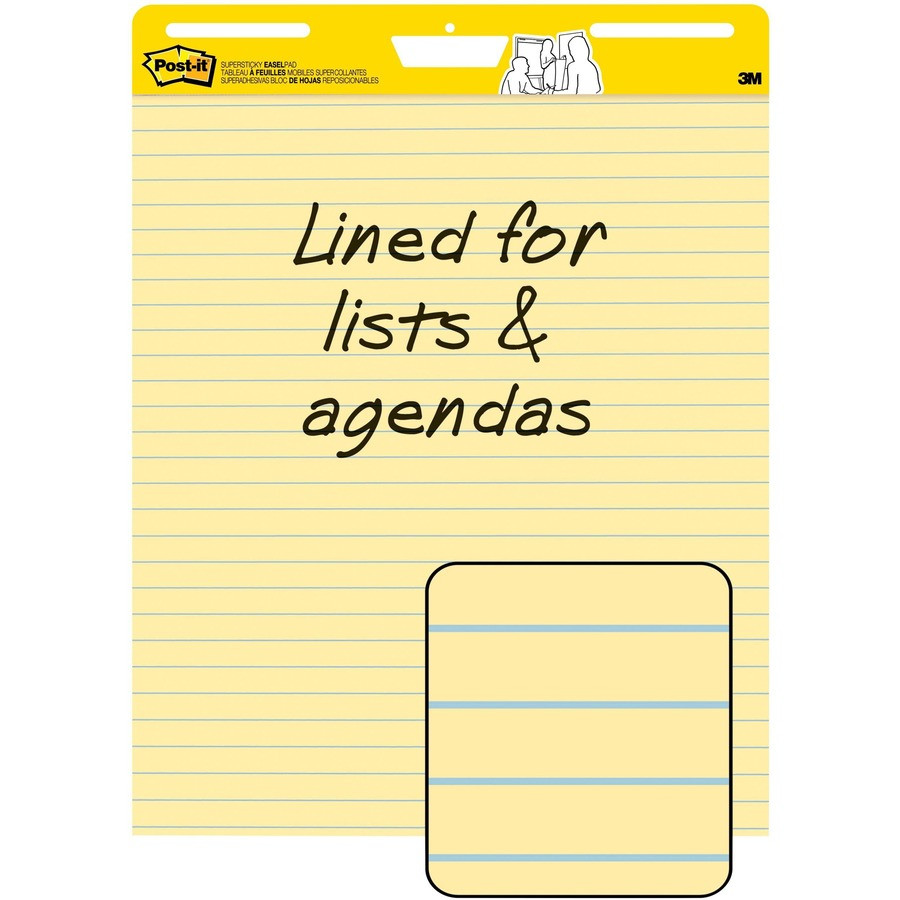 3M Post-it&reg; 561 Post-it&reg; Self-Stick Easel Pads with Faint Rule