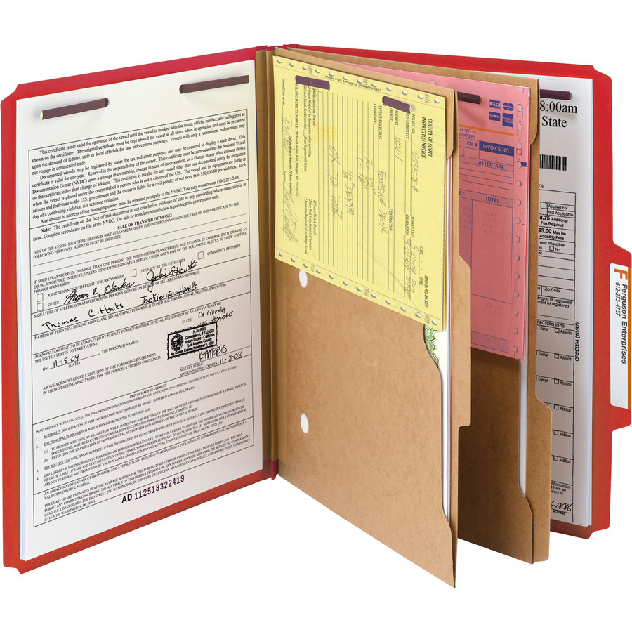 Smead Manufacturing Company Smead 14082 Smead Classification Folders with SafeSHIELD Fasteners