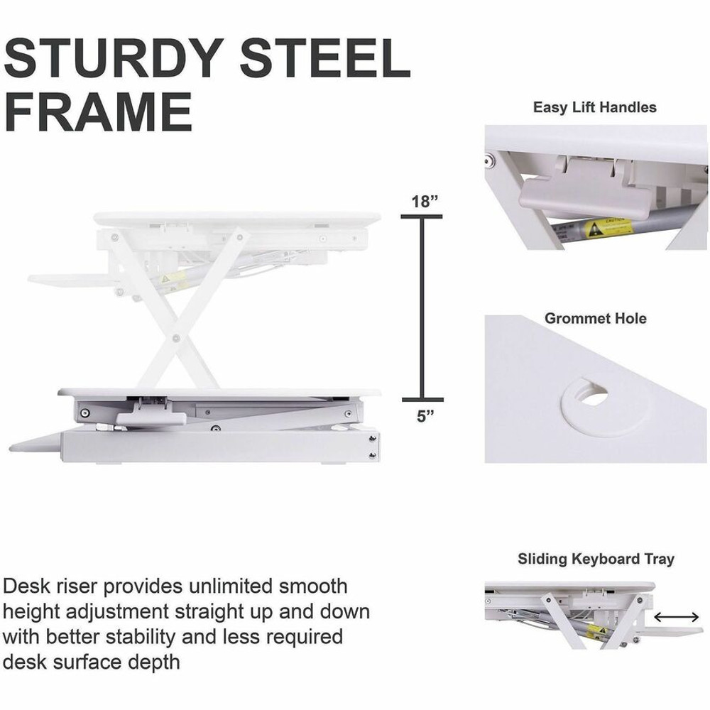 Rocelco, Inc Rocelco READRW Rocelco EADRW- Sit Stand Desk Riser