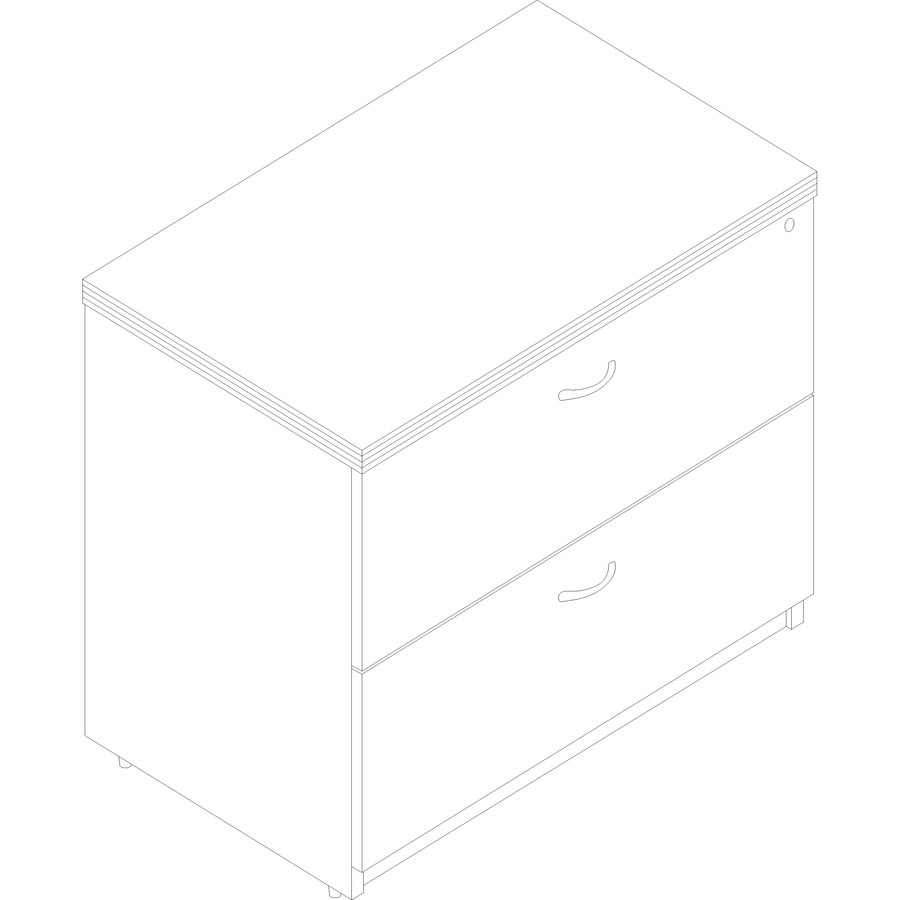 Lorell 34312 Lorell Chateau Series Lateral File - 2-Drawer