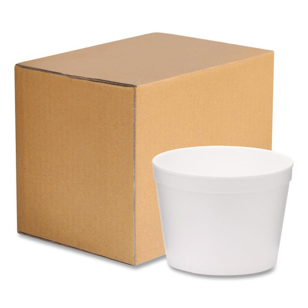 WINCUP CORPORATION 221998 Foam Bowls, Tall Style, 12 oz, White, 500/Carton