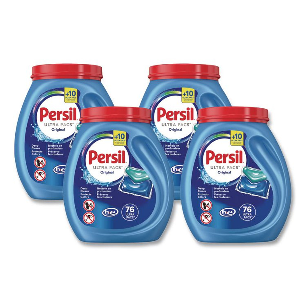 DIAL PROFESSIONAL Persil® 05515 Ultra Pacs Original Everyday Clean HE Laundry Detergent, 76 Pods/Tub, 4 Tubs/Carton