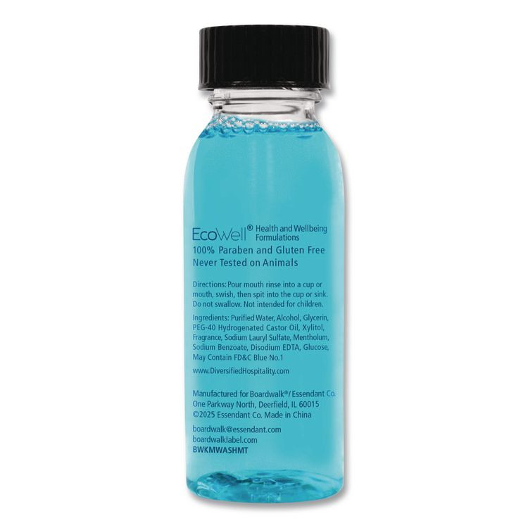 BOARDWALK MWASHMT Mouth Rinse, Mint Flavor, 30 mL Bottle, 180/Carton