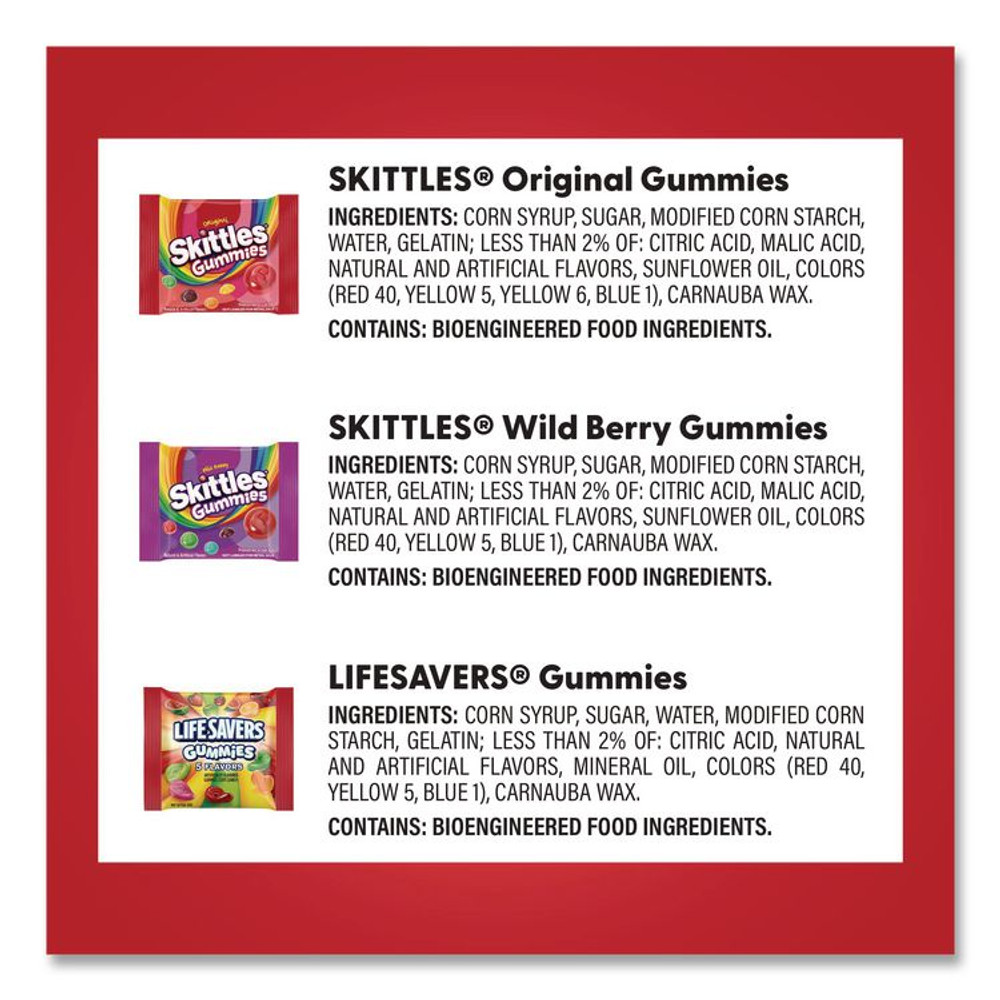 MARS, INC. 22002591 Gummy Favorites Fun Size Mix, 70 oz Bag