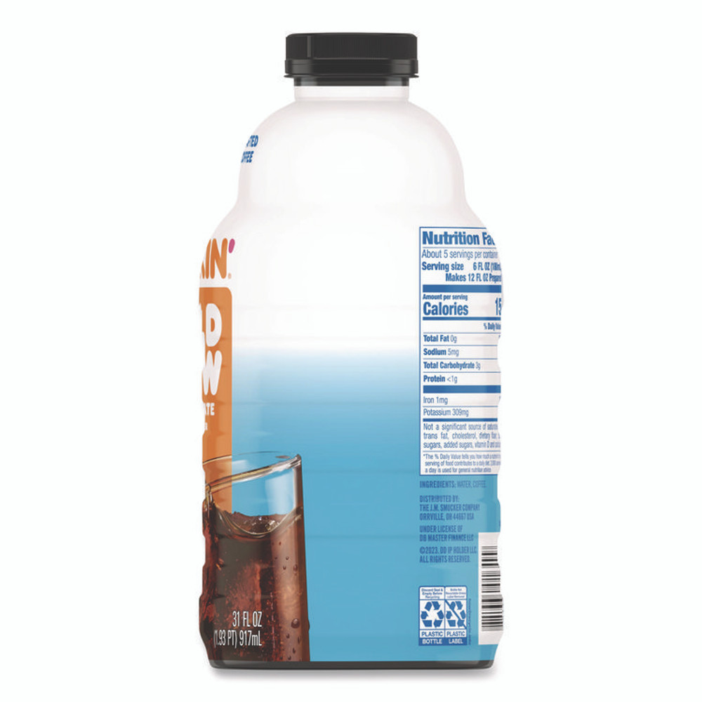 KEURIG DR PEPPER Dunkin'® SMU01649 Cold Brew Coffee, 31 oz Bottle
