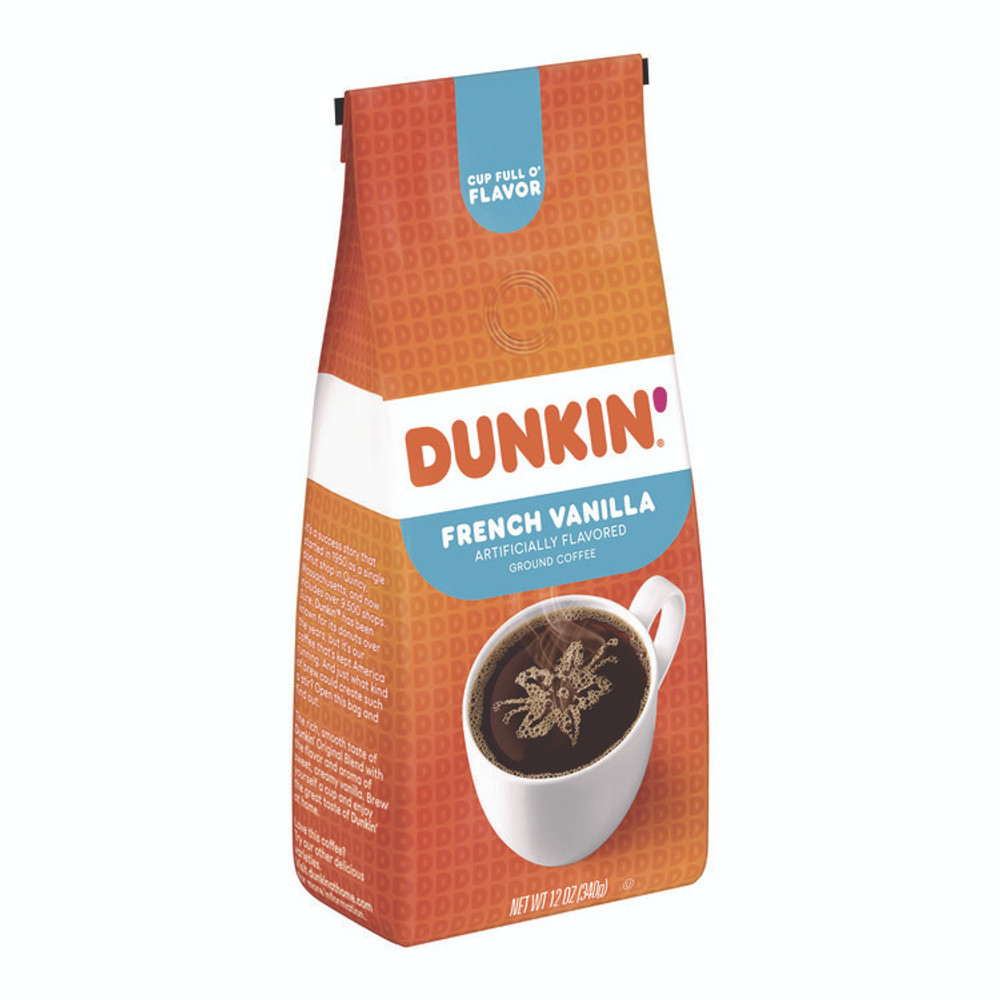 KEURIG DR PEPPER Dunkin'® 00047 French Vanilla Coffee, 12 oz Bag
