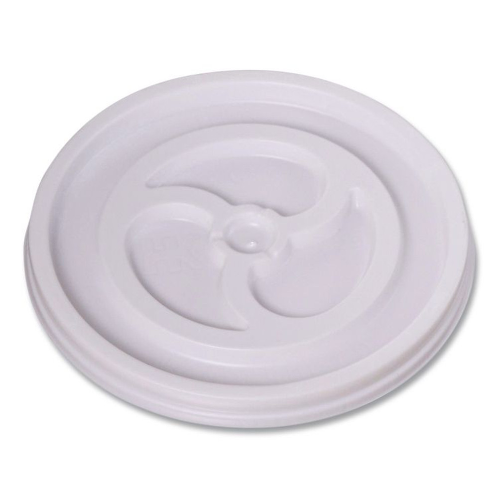 WINCUP CORPORATION 222076 Plastic Lids for Foam Cups and Bowls, Vented, Fits 6 oz Hot Cups, White, 1,000/Carton