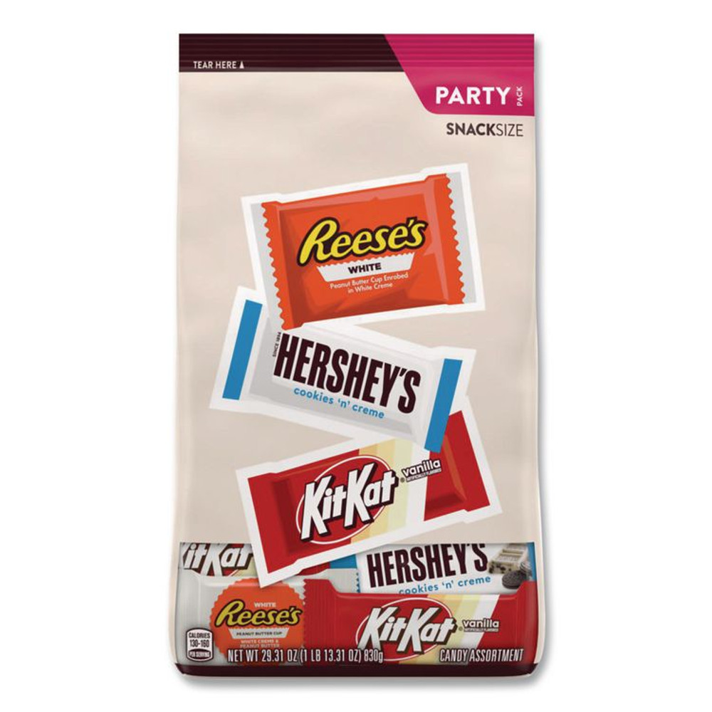 THE HERSHEY COMPANY Hershey®'s 22002587 All Time Greats White Snack Size Assortment, White Chocolate, 29.31 oz Bag