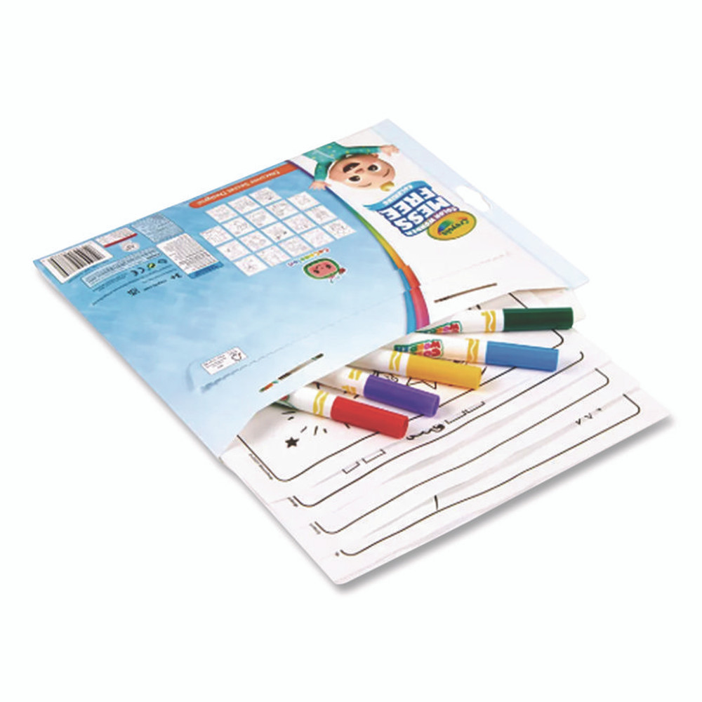 BINNEY & SMITH / CRAYOLA 752788 Cocomelon Color Wonder Kit, Includes Five Markers, Ages 3 and Up, 18 Pages