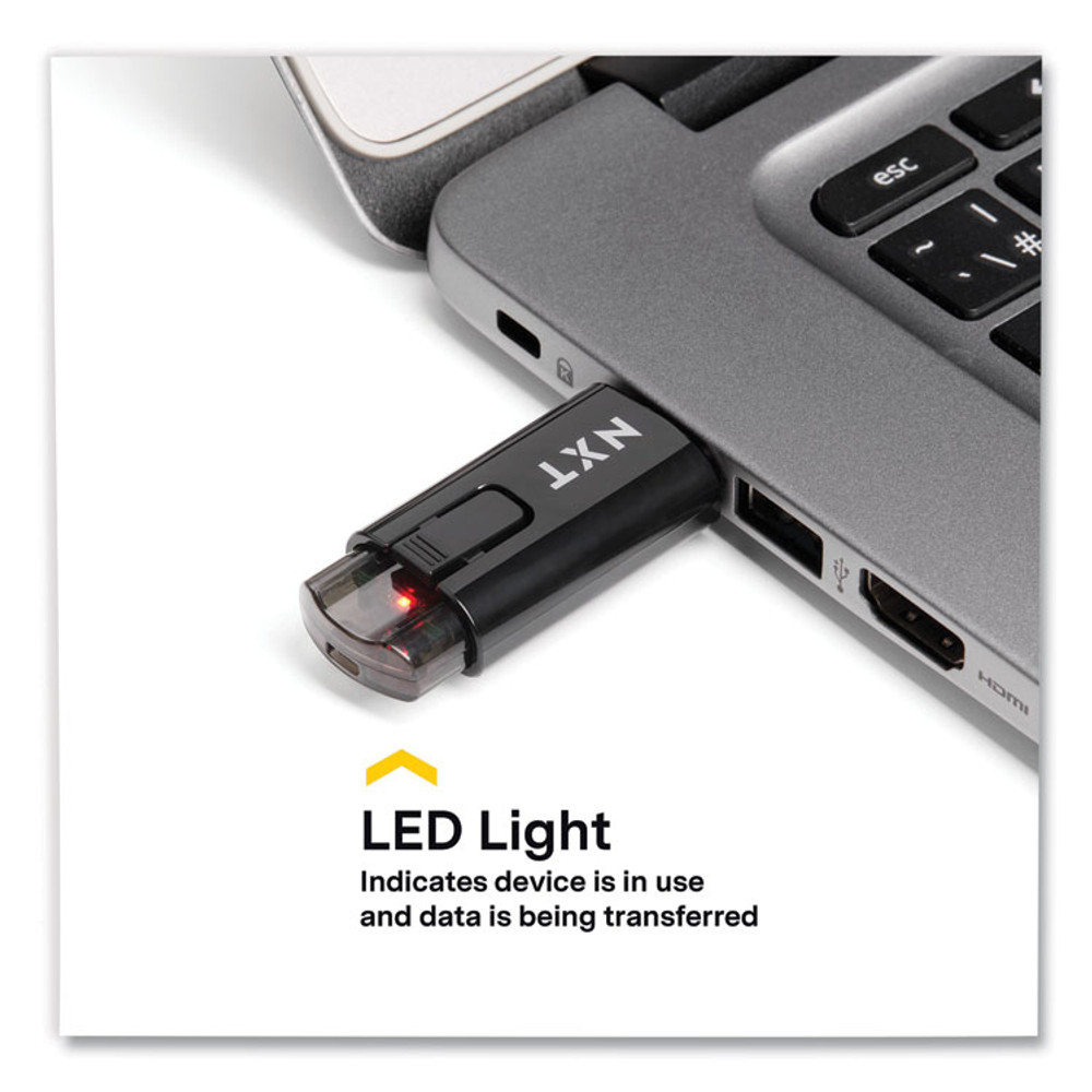 NXT TECHNOLOGIES 61118 USB 2.0 Type-A Flash Drive, 16 GB, Black