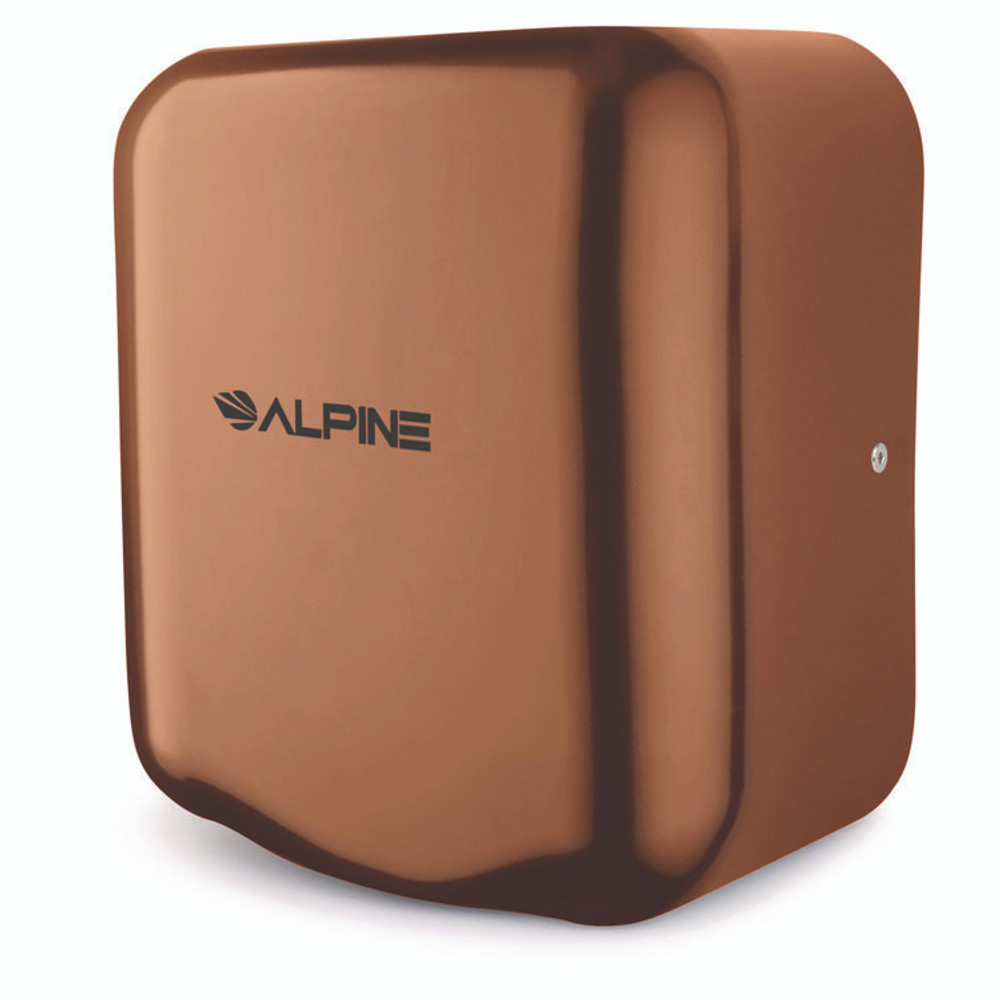ALPINE INDUSTRIES ALP40010COP Hemlock Commercial Automatic 120V Hand Dryer, 6.68 x 11.41 x 12.31, Stainless Steel, Copper