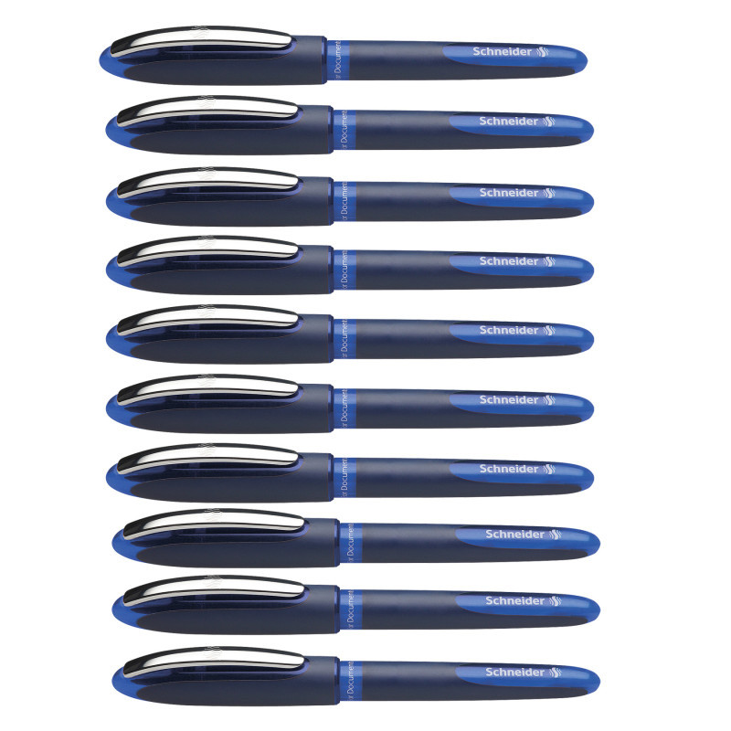 REDIFORM INC Schneider® One Business Rollerball Pens, 0.6mm, Blue, Pack of 10