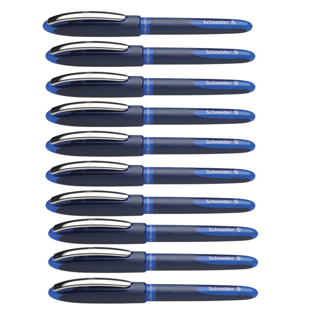 REDIFORM INC Schneider® One Business Rollerball Pens, 0.6mm, Blue, Pack of 10