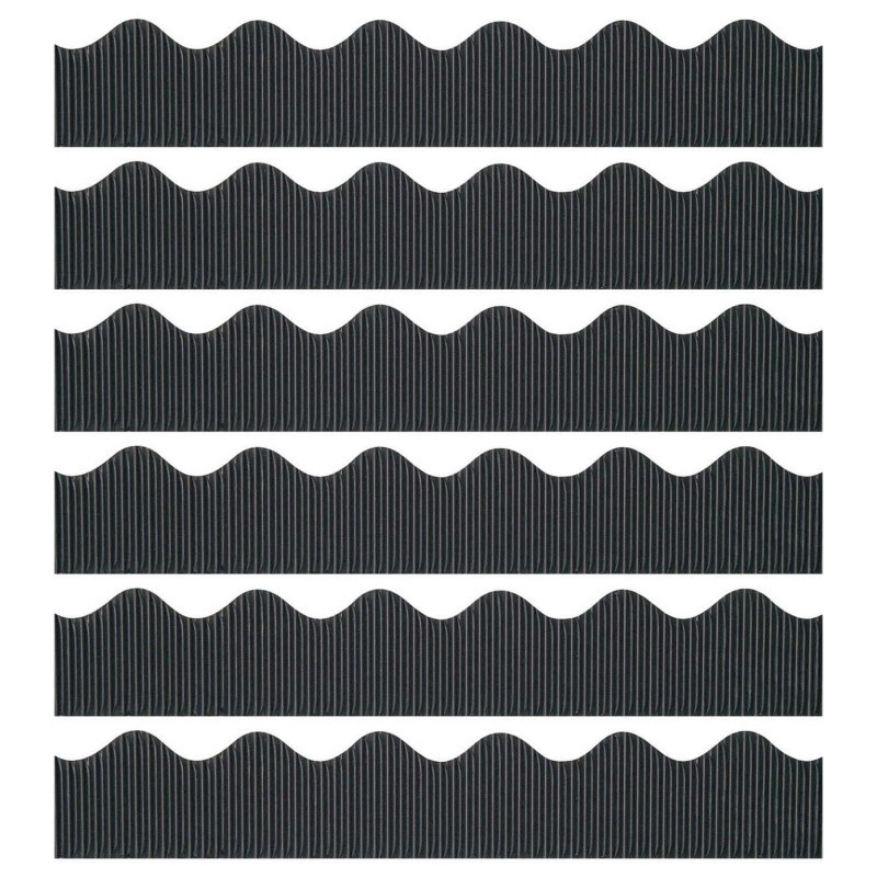 DIXON TICONDEROGA CO Bordette® Decorative Border, Black, 2-1/4" x 50', 6 Rolls